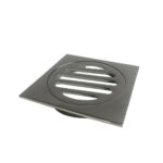 Green Home - Chrome 80mm square Floor Waste Shower Grate